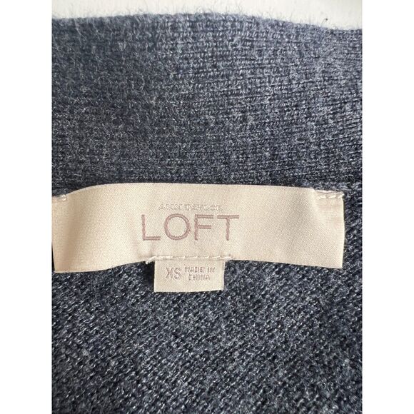 Ann Taylor LOFT Women's Cardigan Sweater Long Open Front Bell Sleeve Size XS - Picture 3 of 9